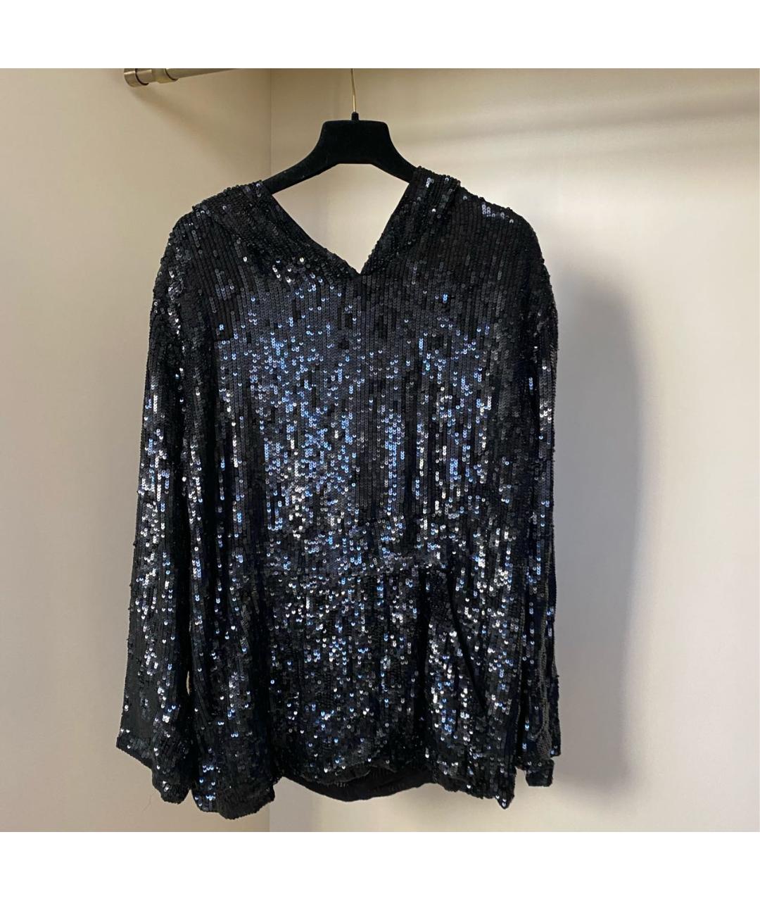 P.A.R.O.S.H. Черная вискозная блузы, фото 5