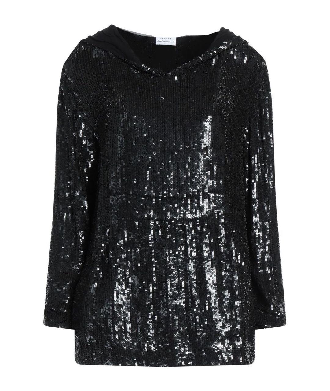 P.A.R.O.S.H. Черная вискозная блузы, фото 1