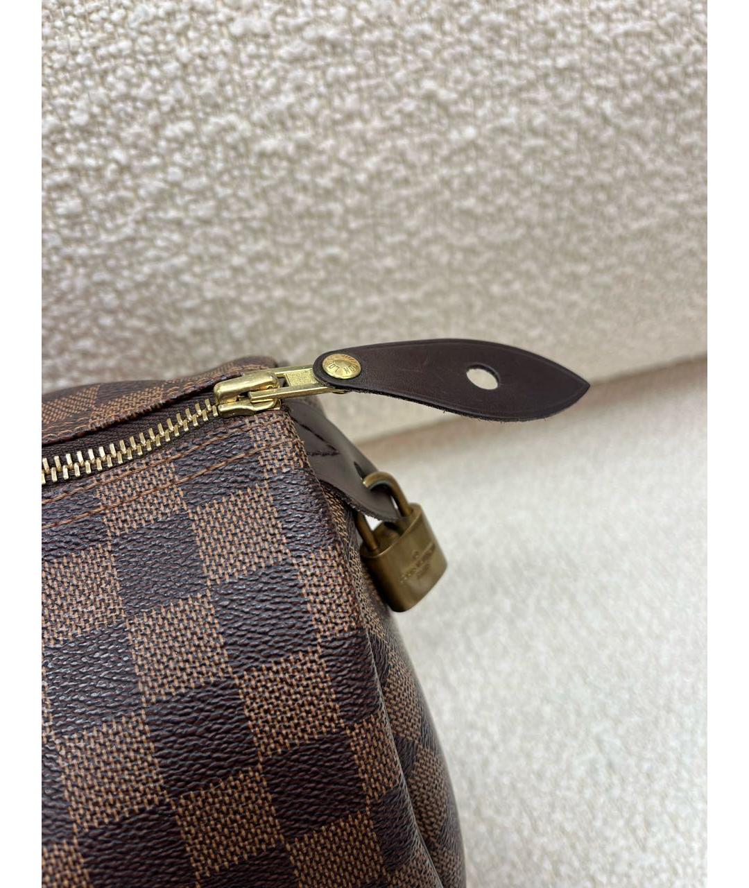 LOUIS VUITTON Коричневая сумка с короткими ручками, фото 8