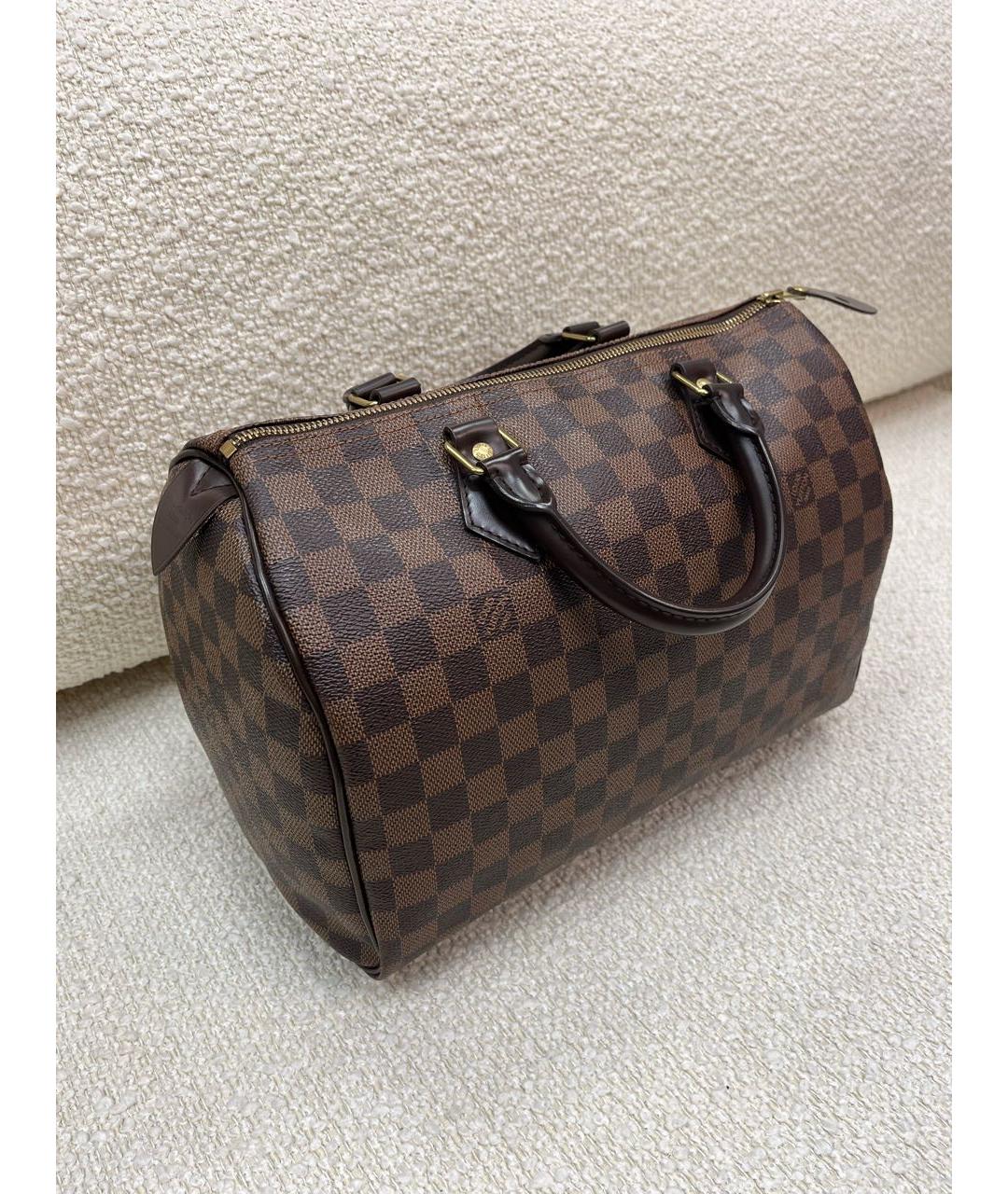 LOUIS VUITTON Коричневая сумка с короткими ручками, фото 5