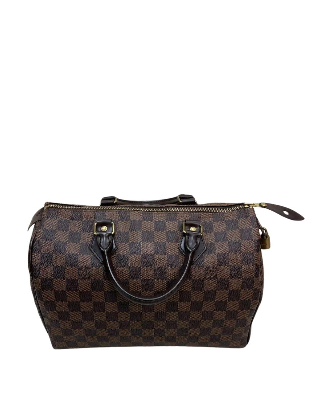 LOUIS VUITTON Коричневая сумка с короткими ручками, фото 1