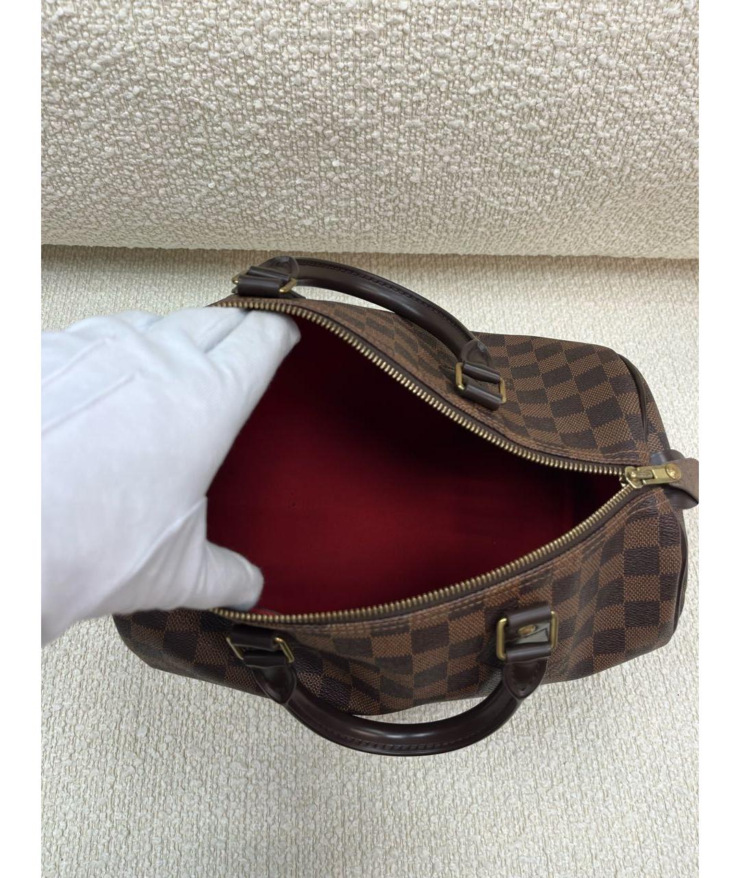 LOUIS VUITTON Коричневая сумка с короткими ручками, фото 4