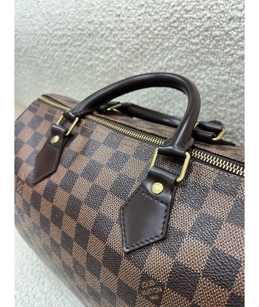 LOUIS VUITTON Коричневая сумка с короткими ручками, фото 7