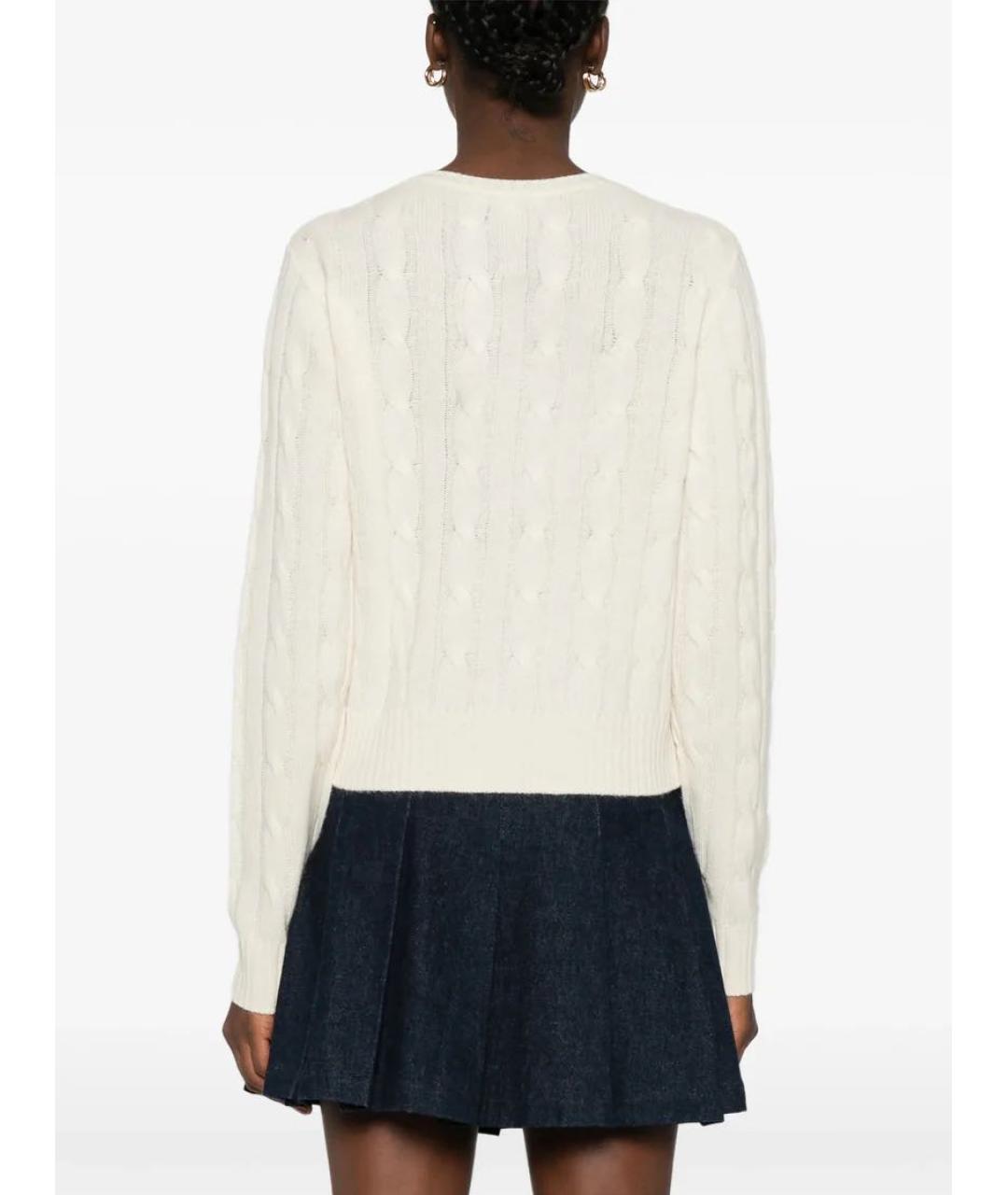 SPORTY AND RICH Бежевый кашемировый кардиган, фото 5