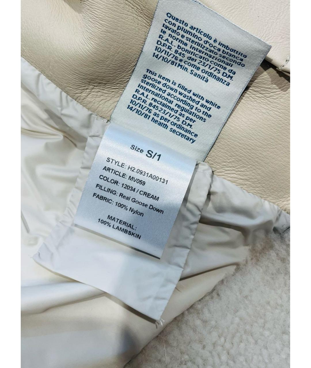 MONCLER Бежевая дубленка, фото 5