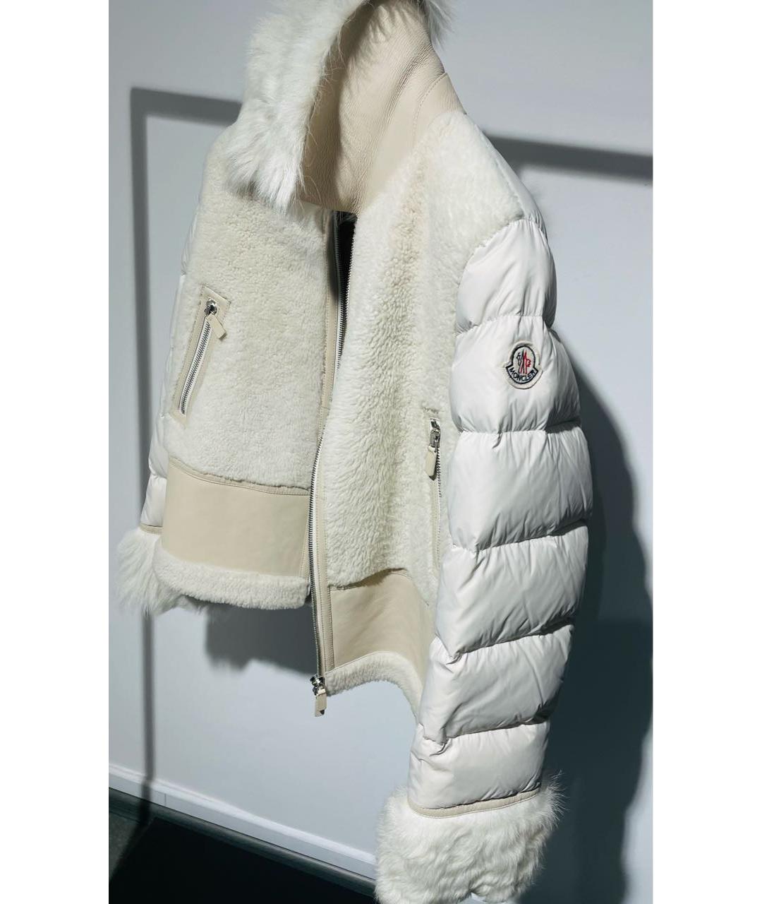 MONCLER Бежевая дубленка, фото 7