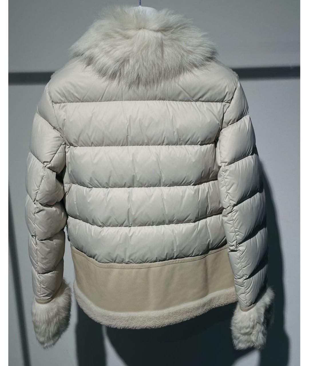 MONCLER Бежевая дубленка, фото 2