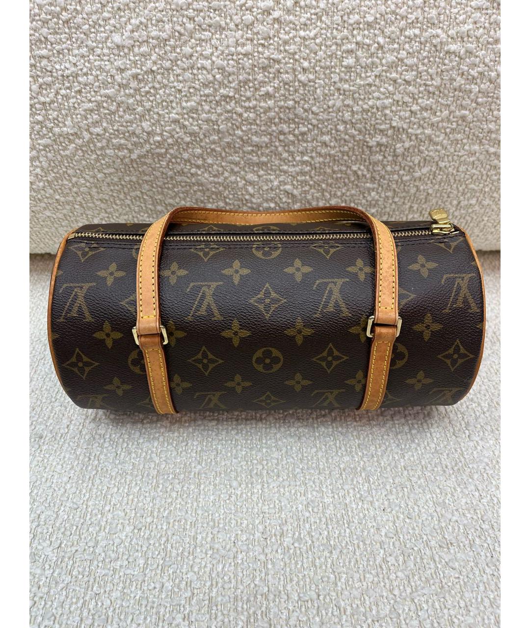 LOUIS VUITTON Коричневая сумка с короткими ручками, фото 9