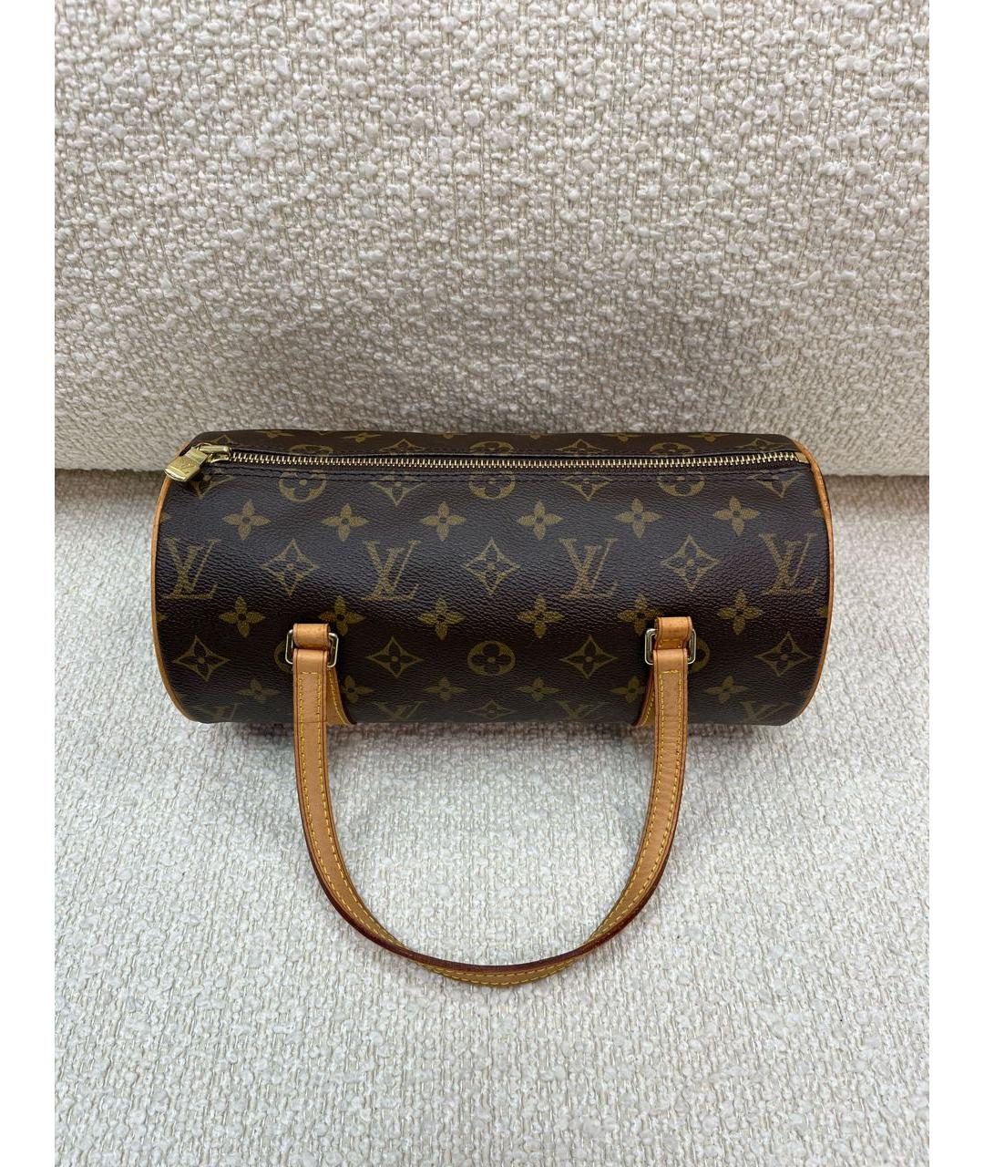 LOUIS VUITTON Коричневая сумка с короткими ручками, фото 5