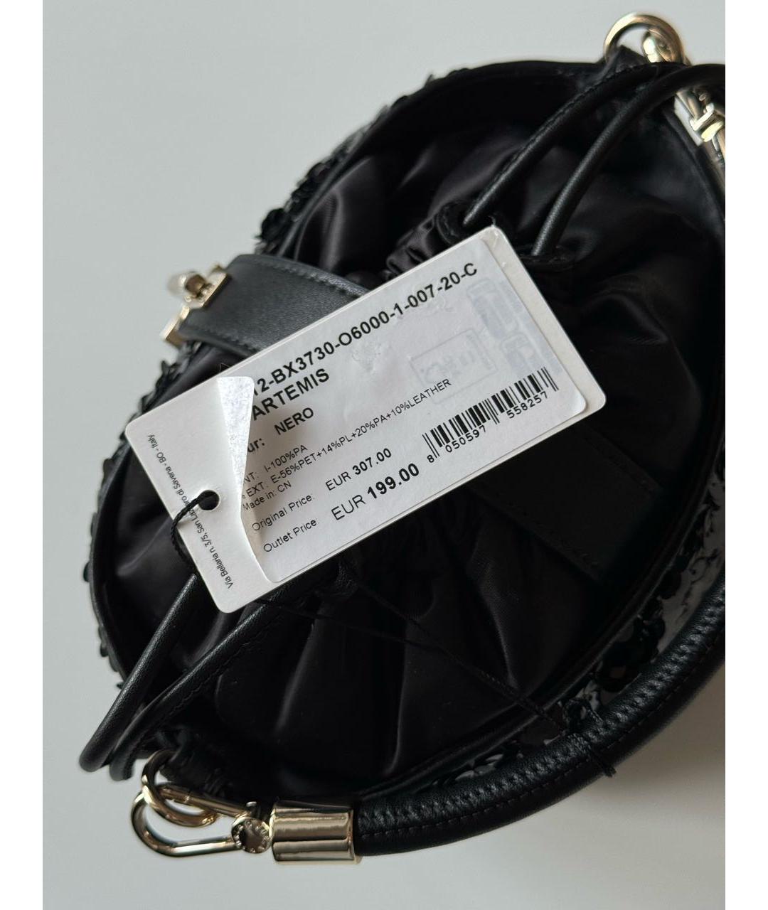 FURLA Черная кожаная сумка через плечо, фото 8