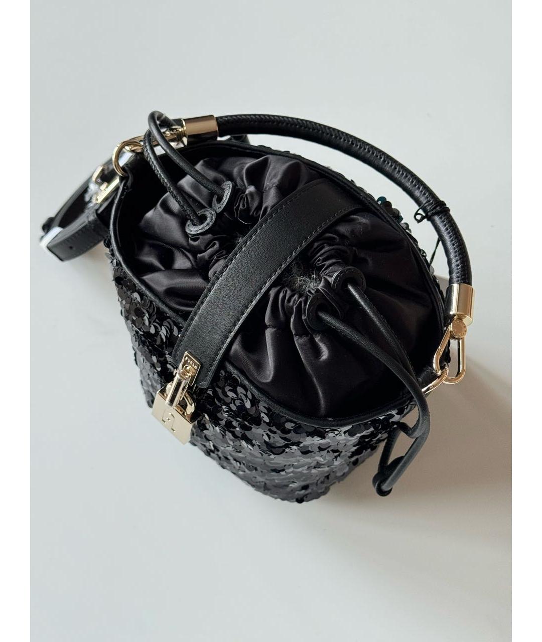 FURLA Черная кожаная сумка через плечо, фото 2