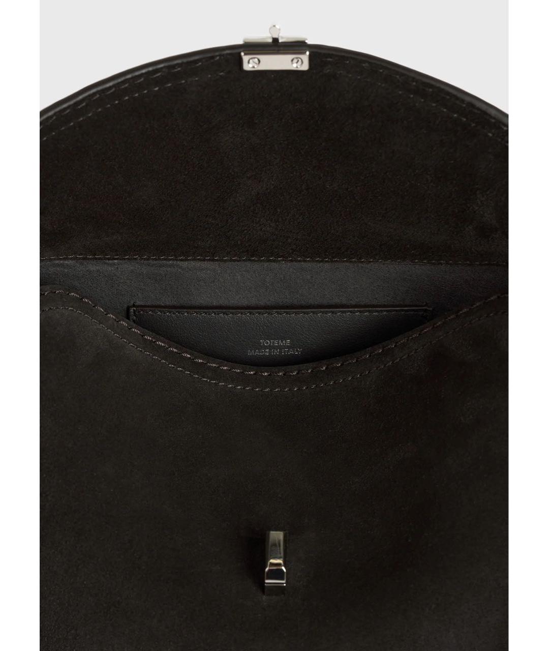 TOTEME Коричневая замшевая сумка через плечо, фото 4