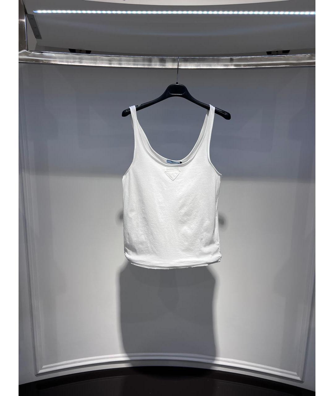 PRADA Белая майка, фото 3