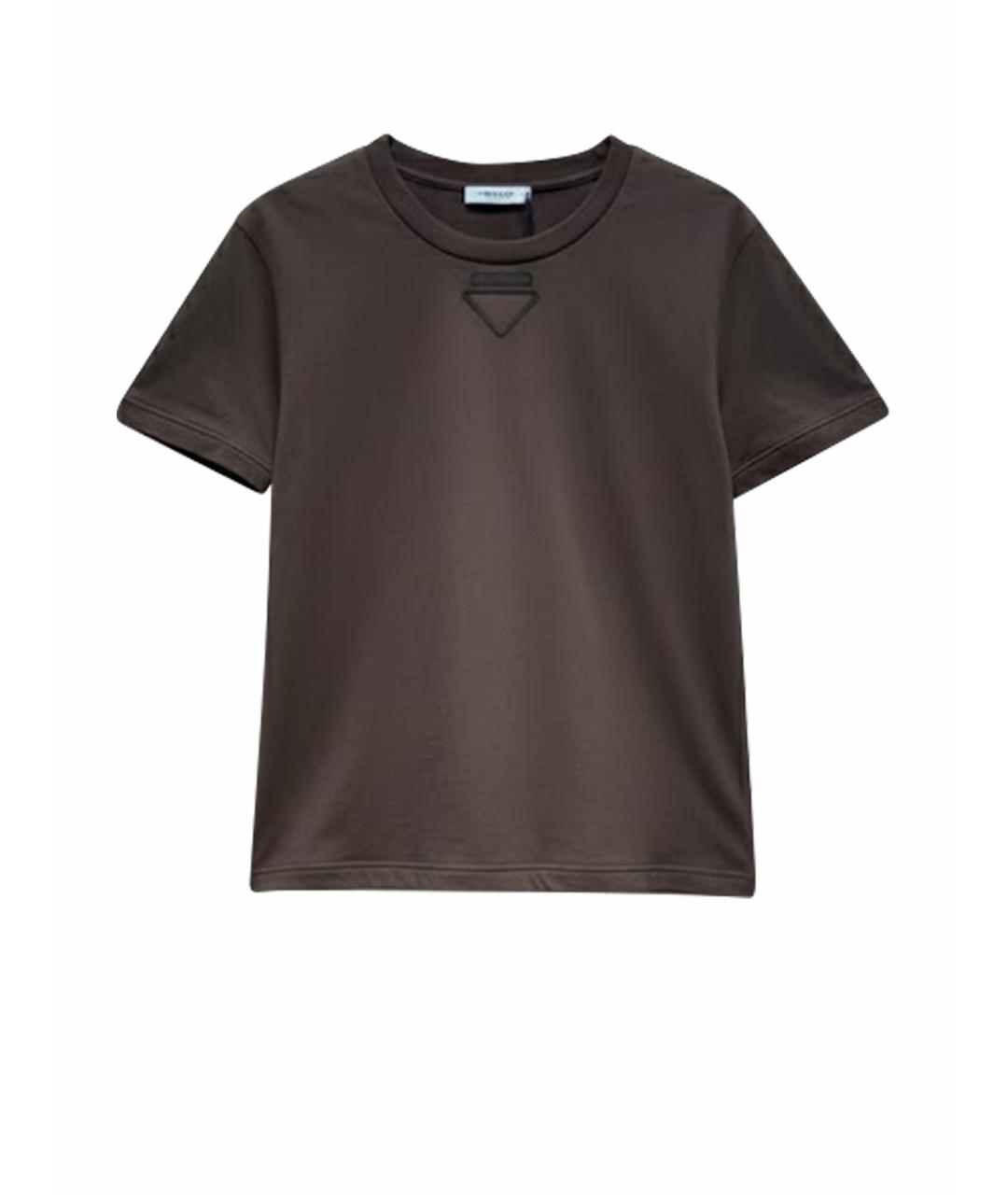 PRADA Коричневая футболка, фото 1