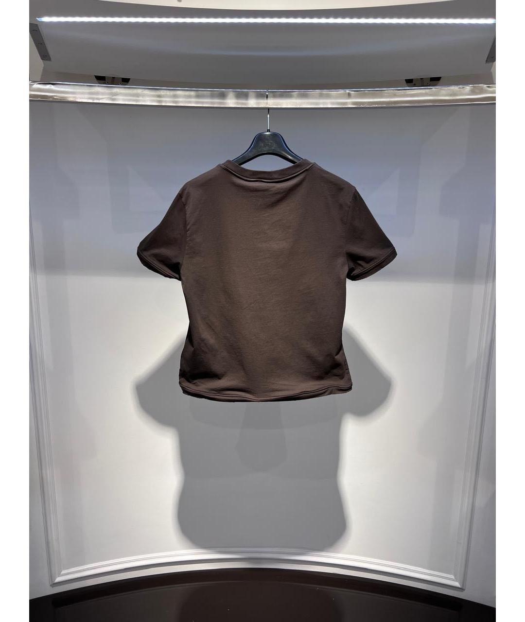 PRADA Коричневая футболка, фото 2