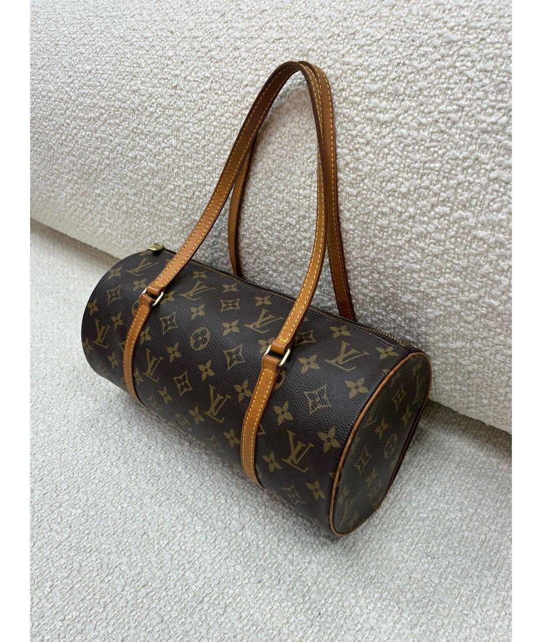 LOUIS VUITTON Коричневая сумка с короткими ручками, фото 2