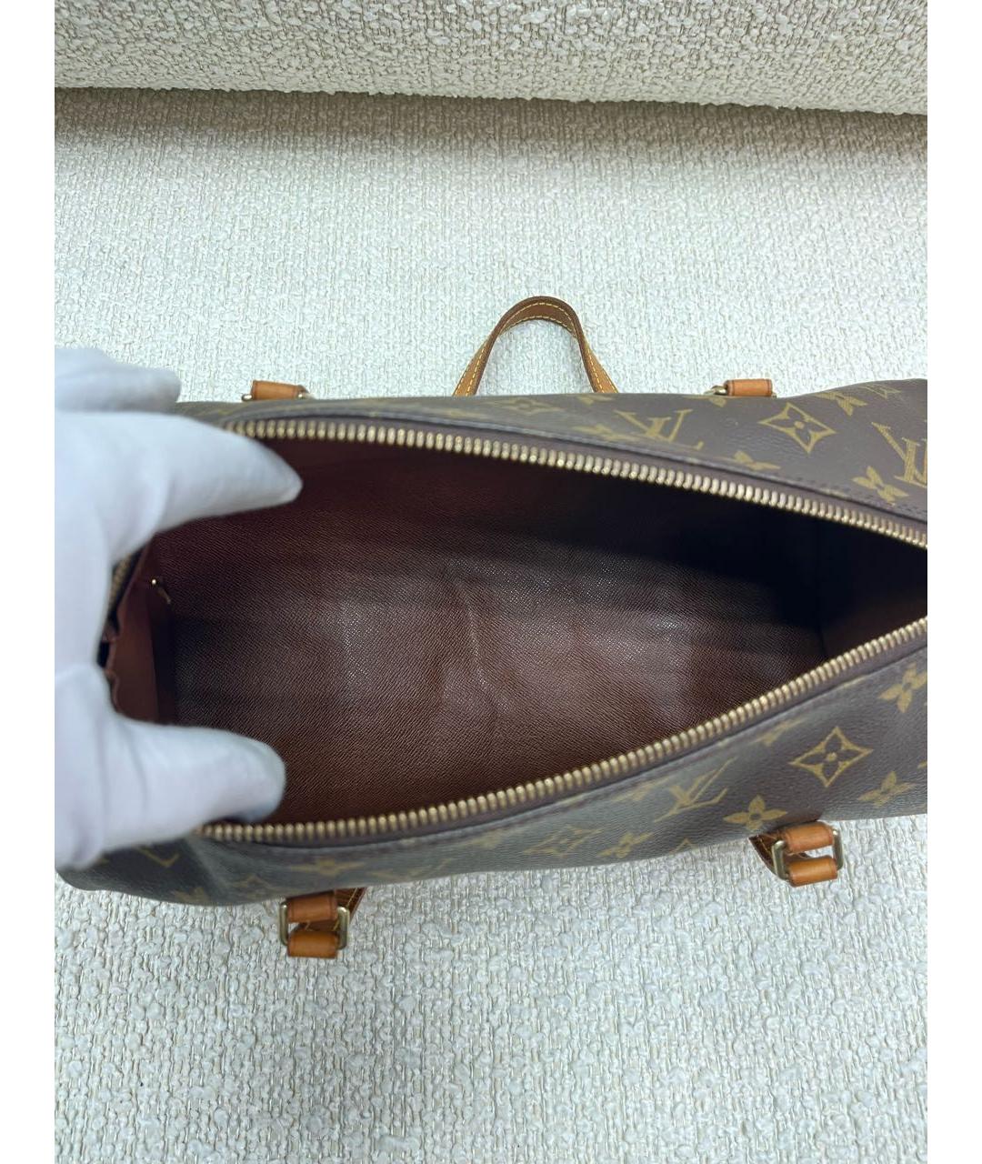 LOUIS VUITTON Коричневая сумка с короткими ручками, фото 4