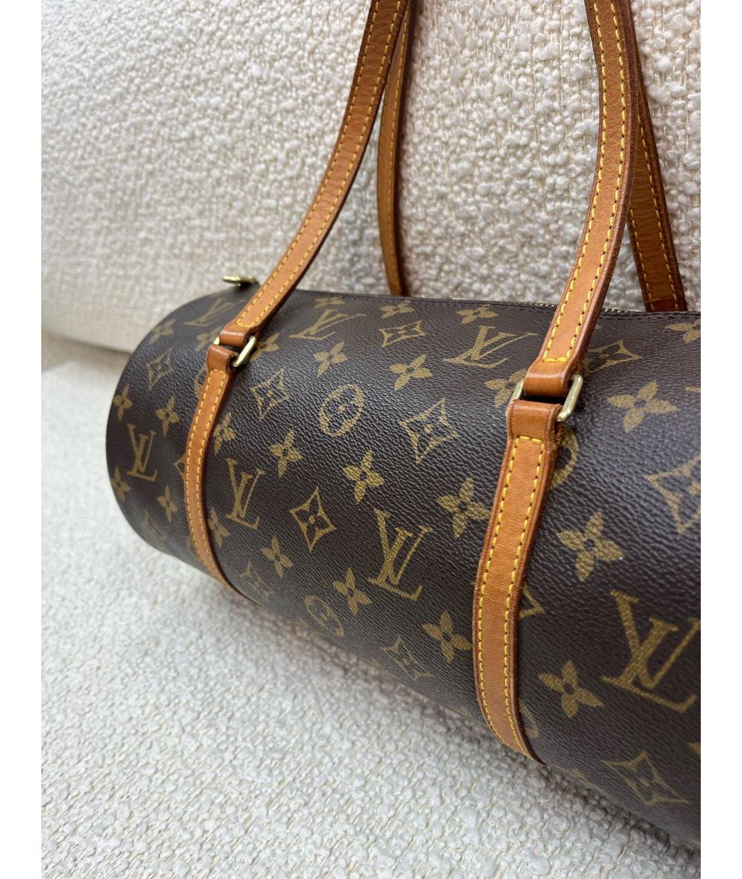 LOUIS VUITTON Коричневая сумка с короткими ручками, фото 5
