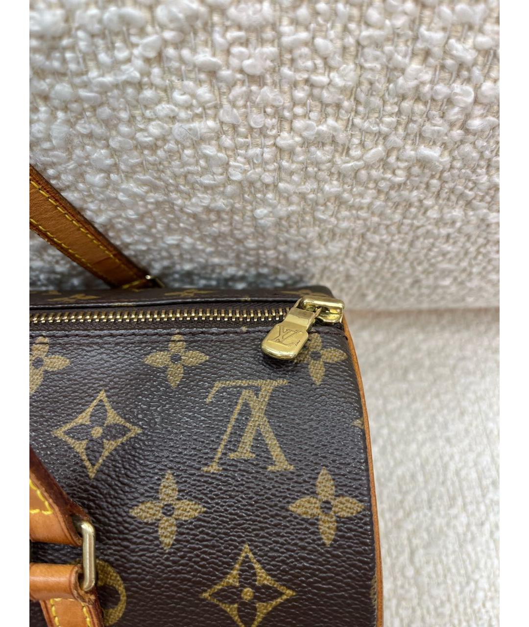 LOUIS VUITTON Коричневая сумка с короткими ручками, фото 8