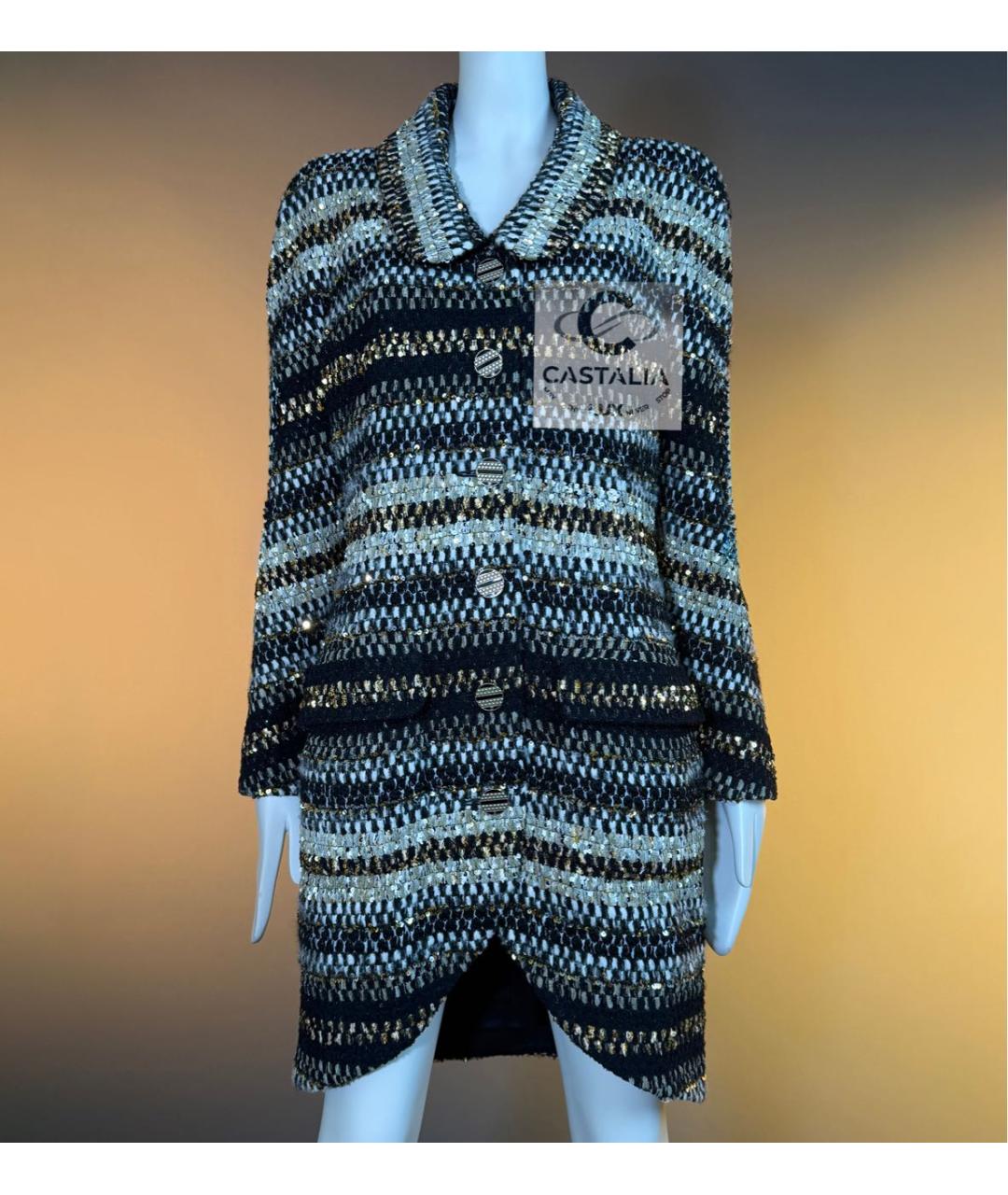 CHANEL Мульти твидовый жакет/пиджак, фото 4