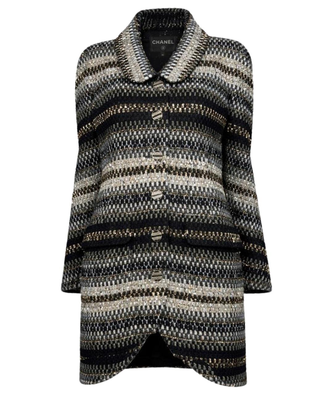 CHANEL Мульти твидовый жакет/пиджак, фото 1
