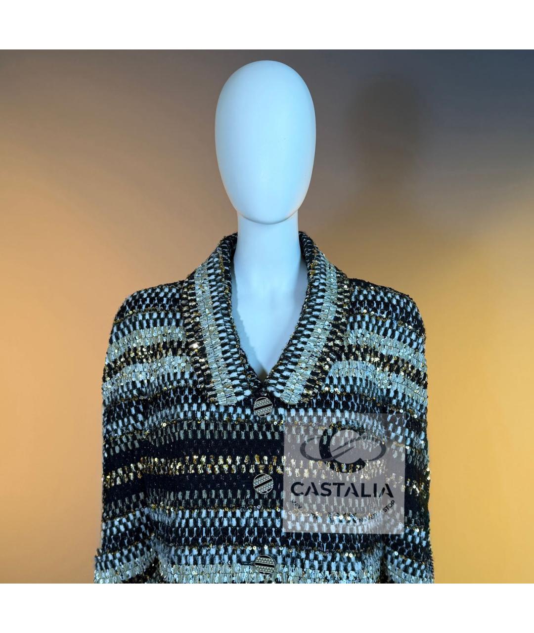 CHANEL Мульти твидовый жакет/пиджак, фото 5