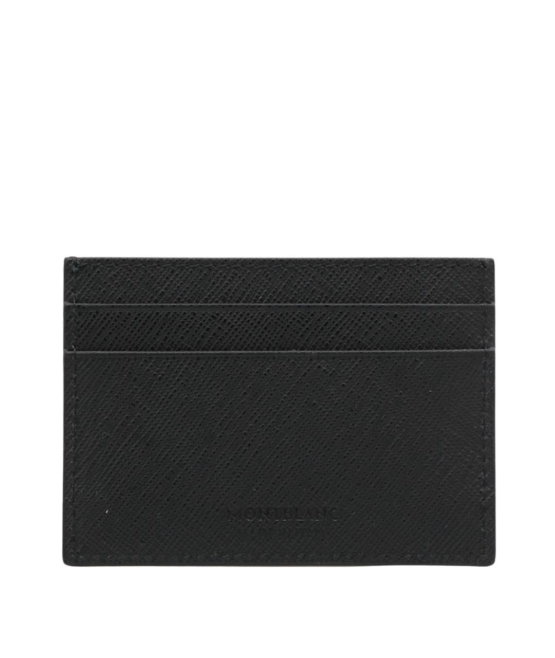MONTBLANC Черный кожаный кардхолдер, фото 2