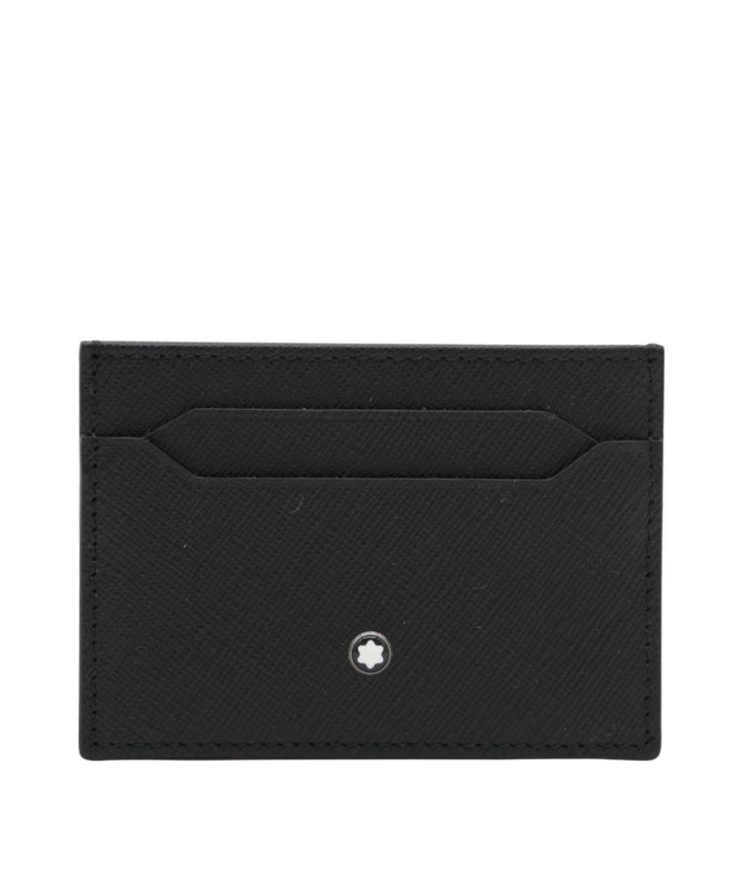 MONTBLANC Черный кожаный кардхолдер, фото 1
