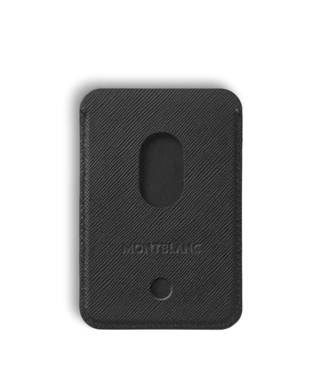 MONTBLANC Черный кожаный кардхолдер, фото 2