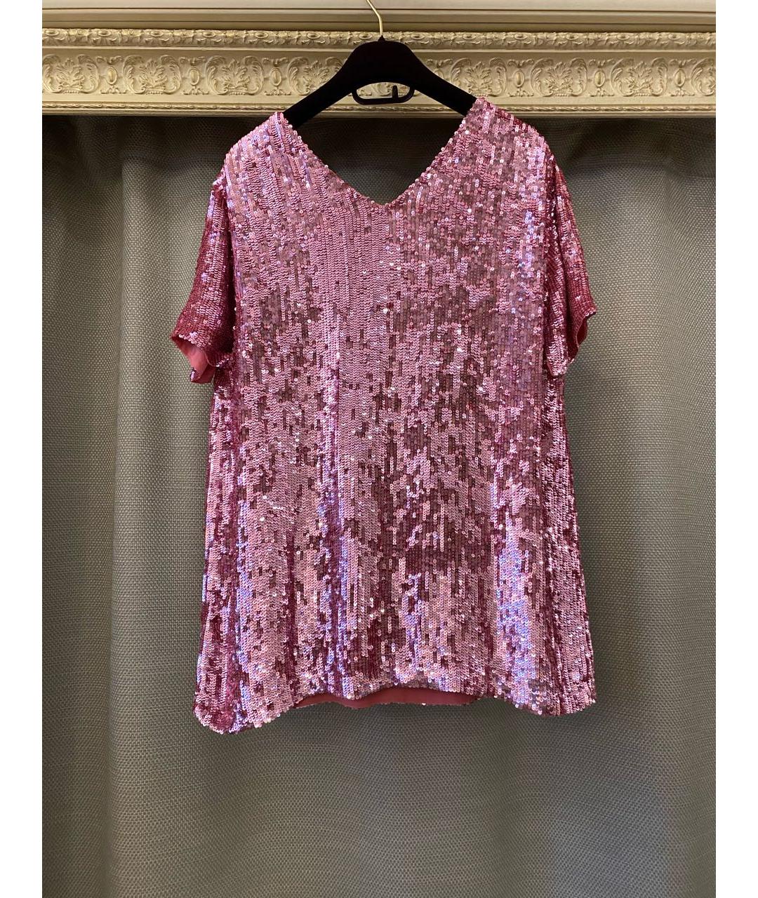 P.A.R.O.S.H. Розовая вискозная блузы, фото 7