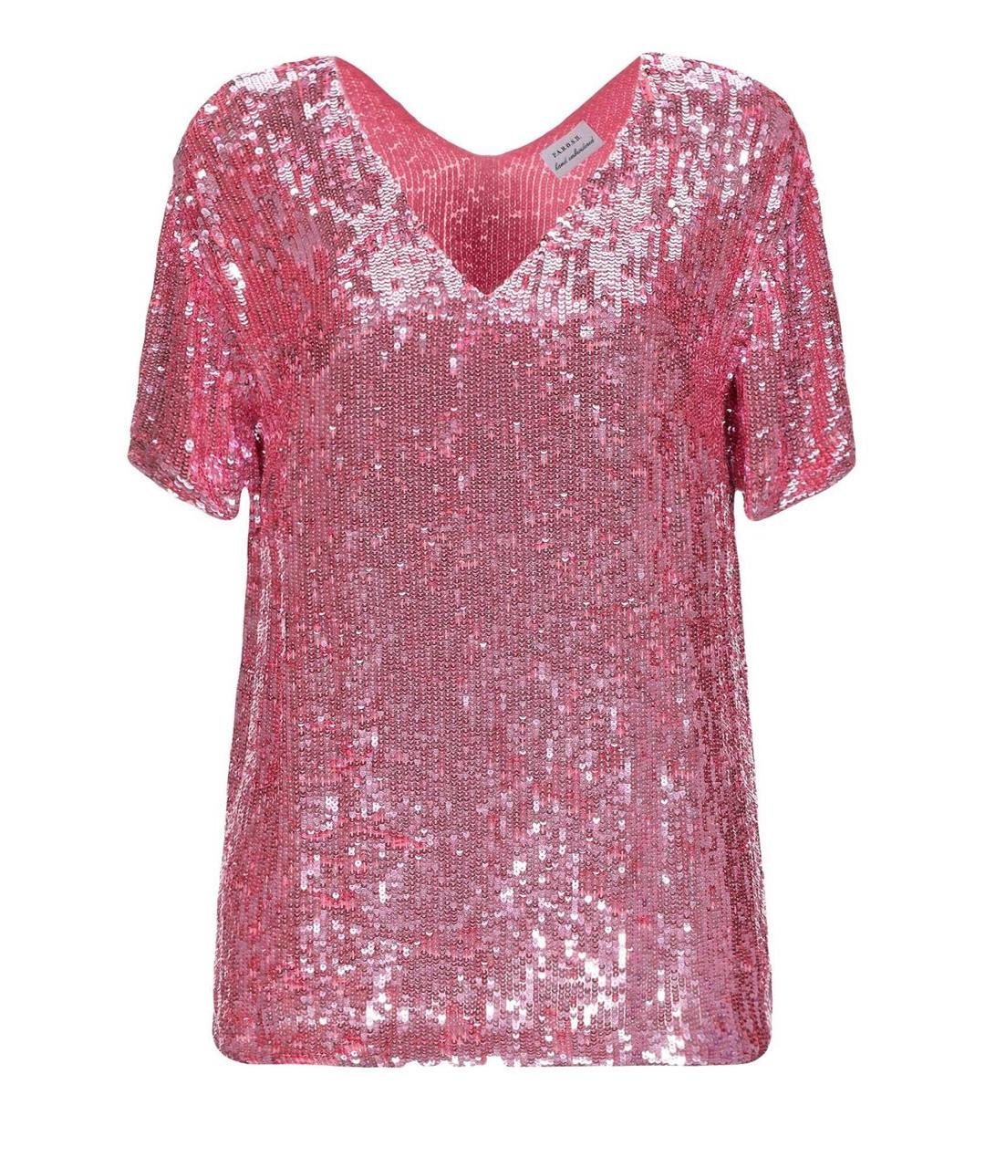 P.A.R.O.S.H. Розовая вискозная блузы, фото 1