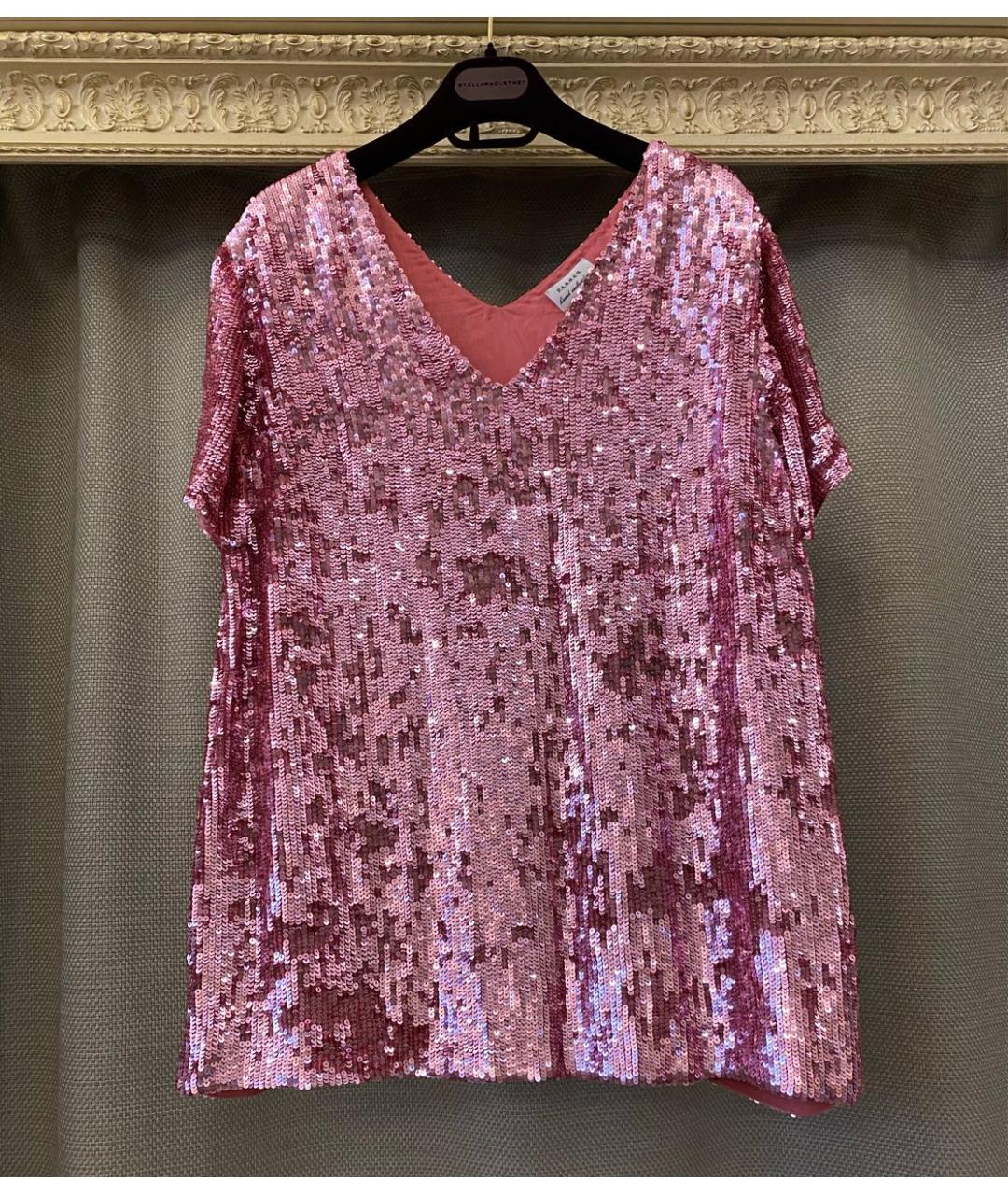 P.A.R.O.S.H. Розовая вискозная блузы, фото 5