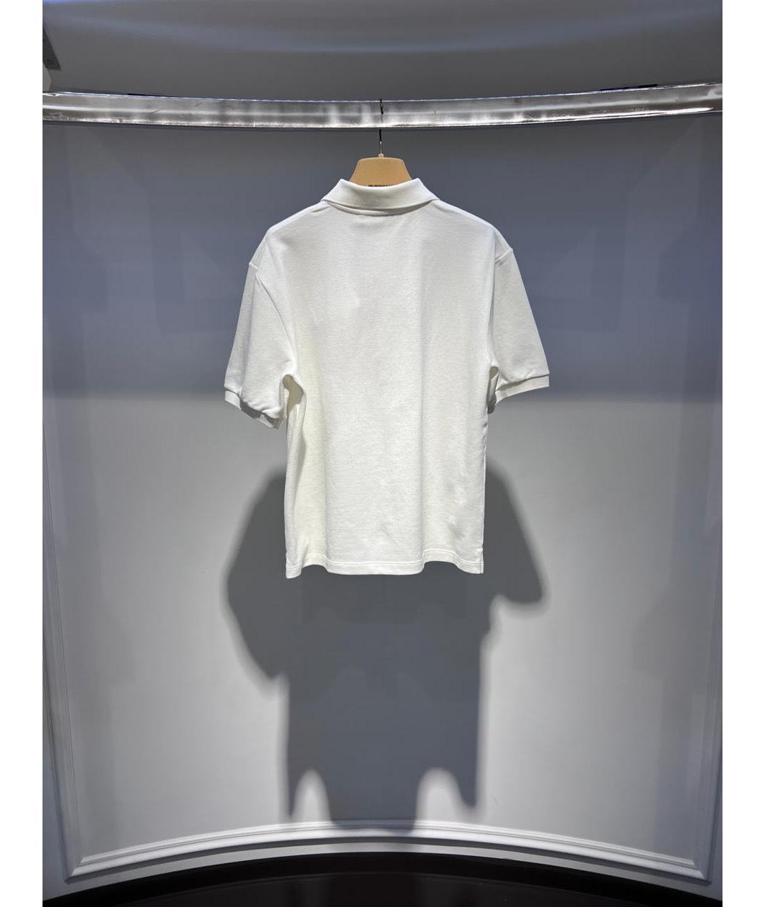 MIU MIU Белая хлопковая футболка, фото 3