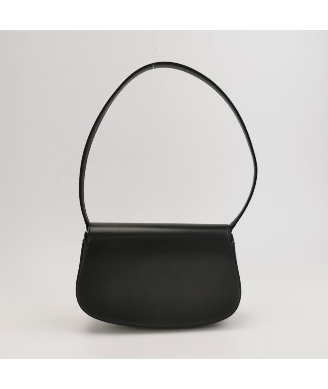 SAINT LAURENT Черная кожаная сумка с короткими ручками, фото 4