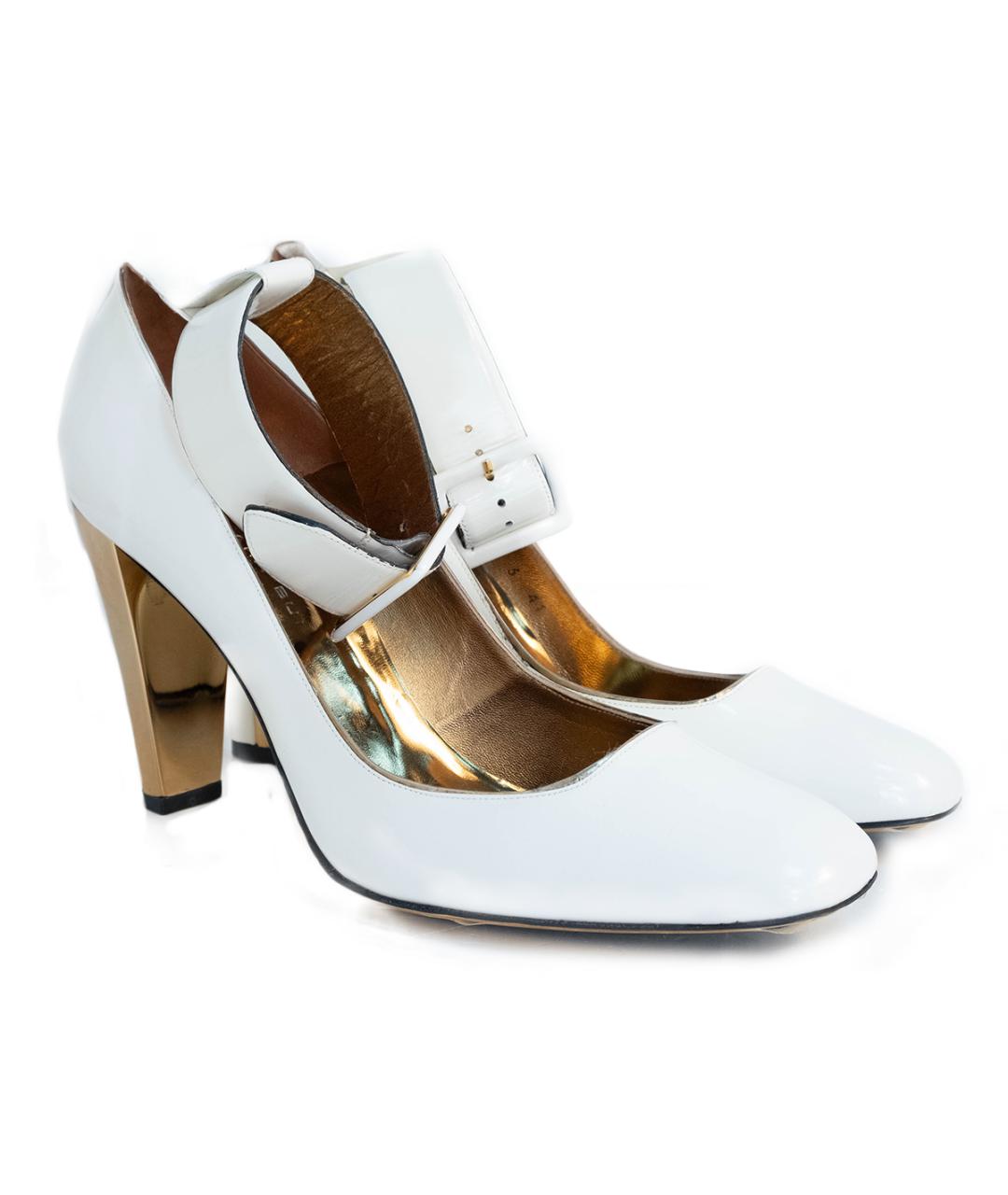BARBARA BUI Белые кожаные туфли, фото 2