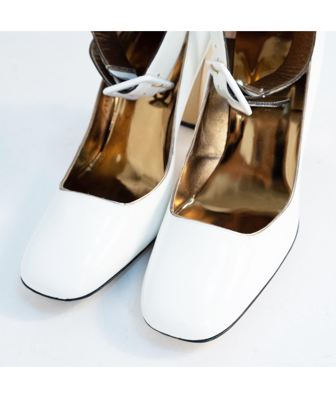 BARBARA BUI Белые кожаные туфли, фото 3