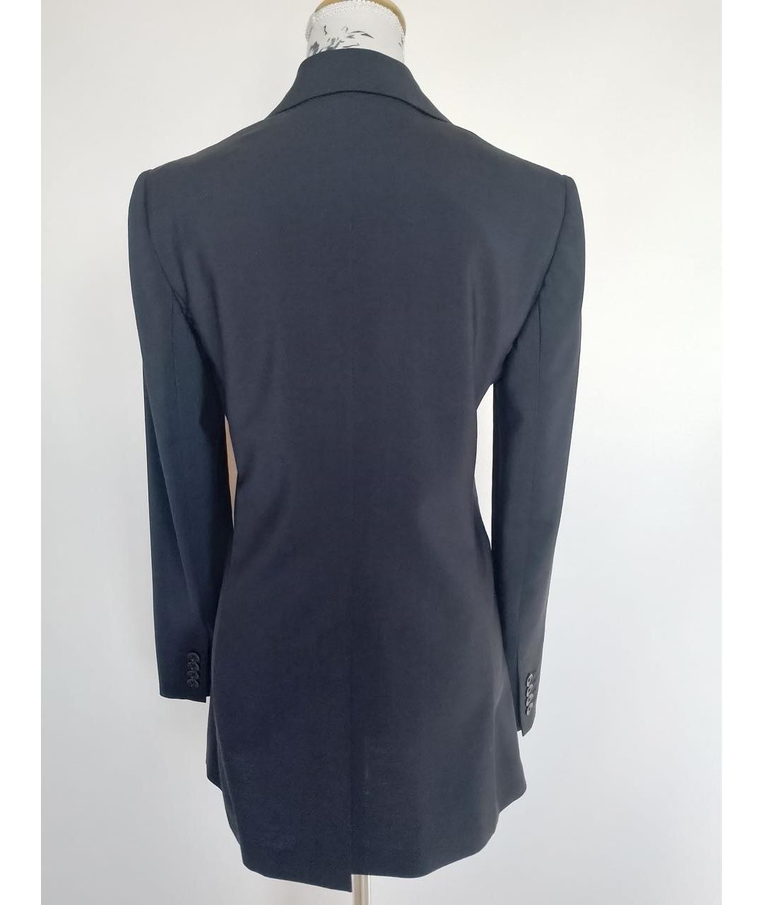 MAX MARA Темно-синий шерстяной костюм с брюками, фото 2