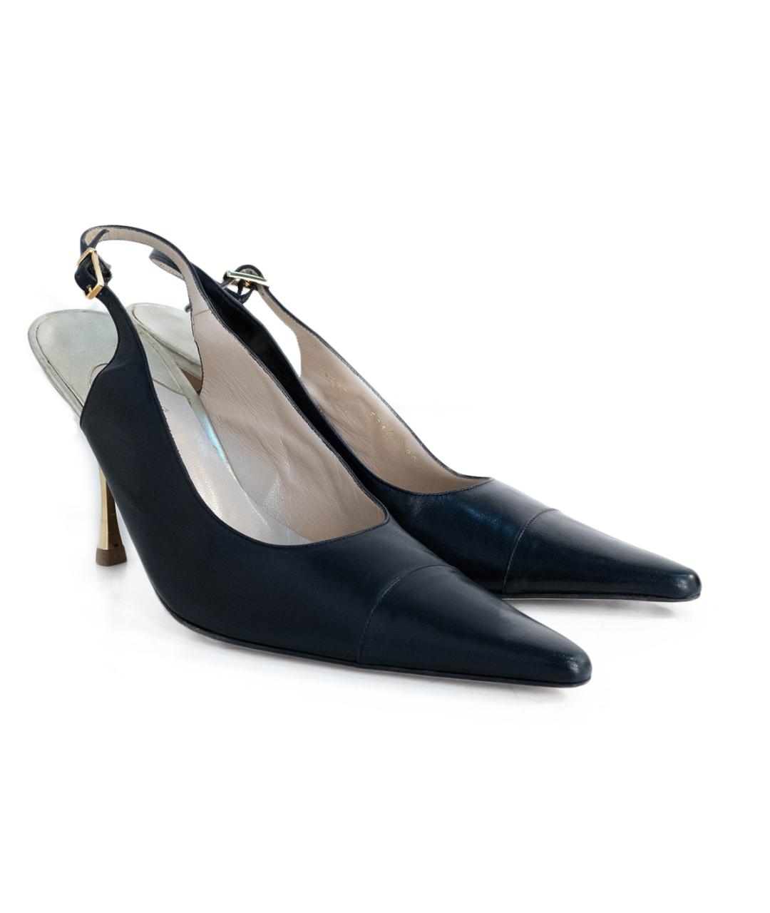 CHANEL Черные кожаные туфли, фото 2