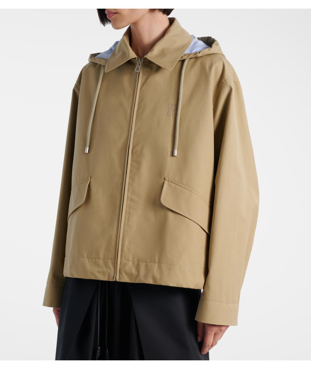 LOEWE Бежевая хлопковая куртка, фото 5