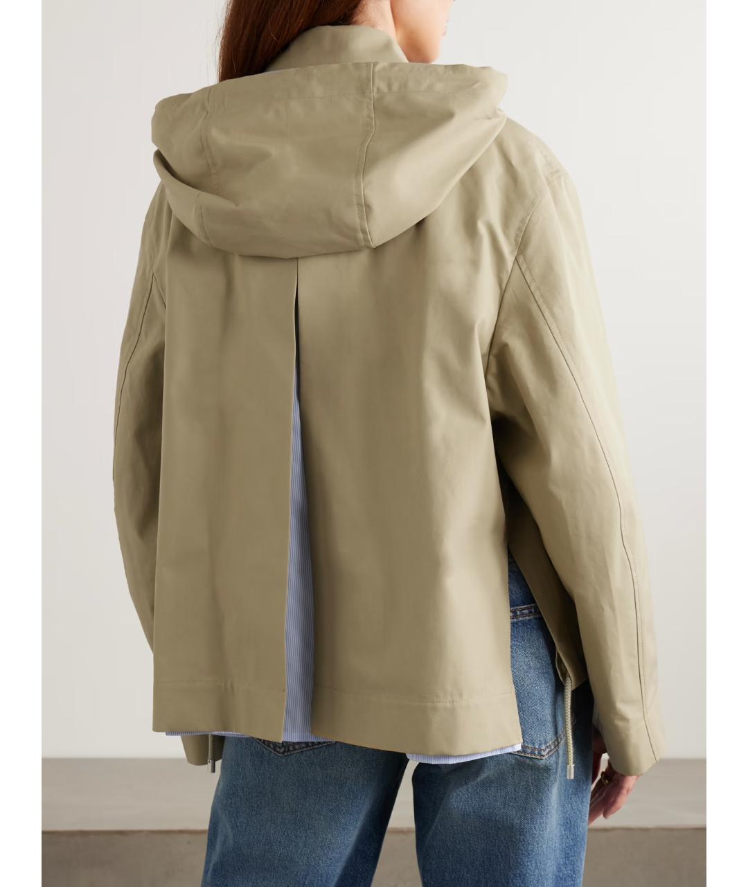 LOEWE Бежевая хлопковая куртка, фото 4