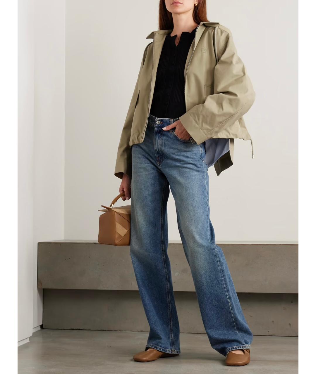 LOEWE Бежевая хлопковая куртка, фото 3