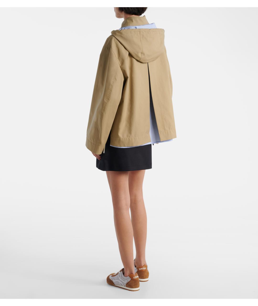 LOEWE Бежевая хлопковая куртка, фото 7