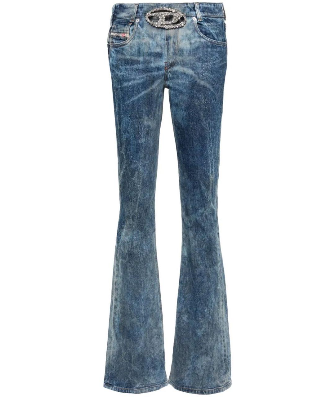 DIESEL Синие хлопко-эластановые джинсы клеш, фото 1