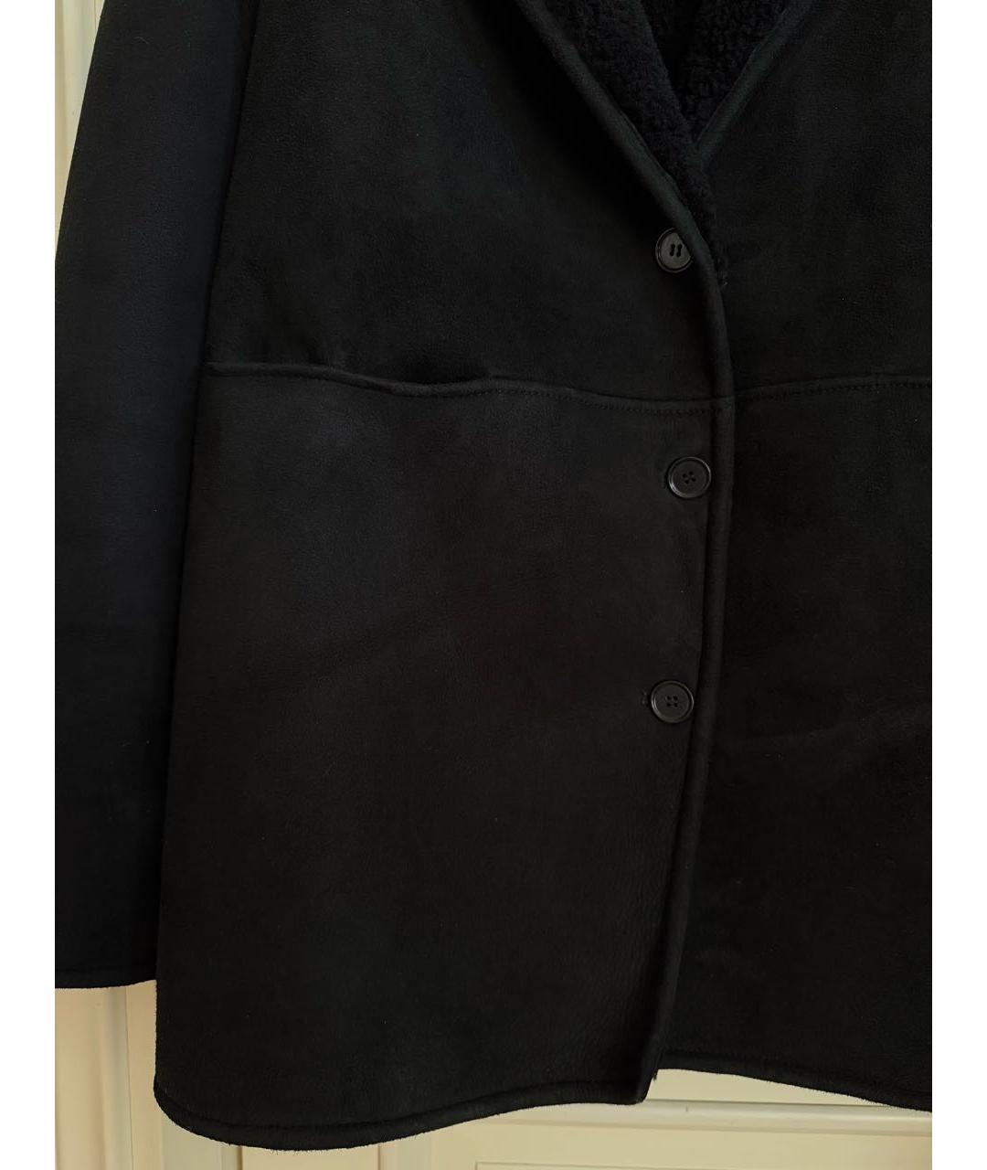LOULOU STUDIO Черная замшевая дубленка, фото 4