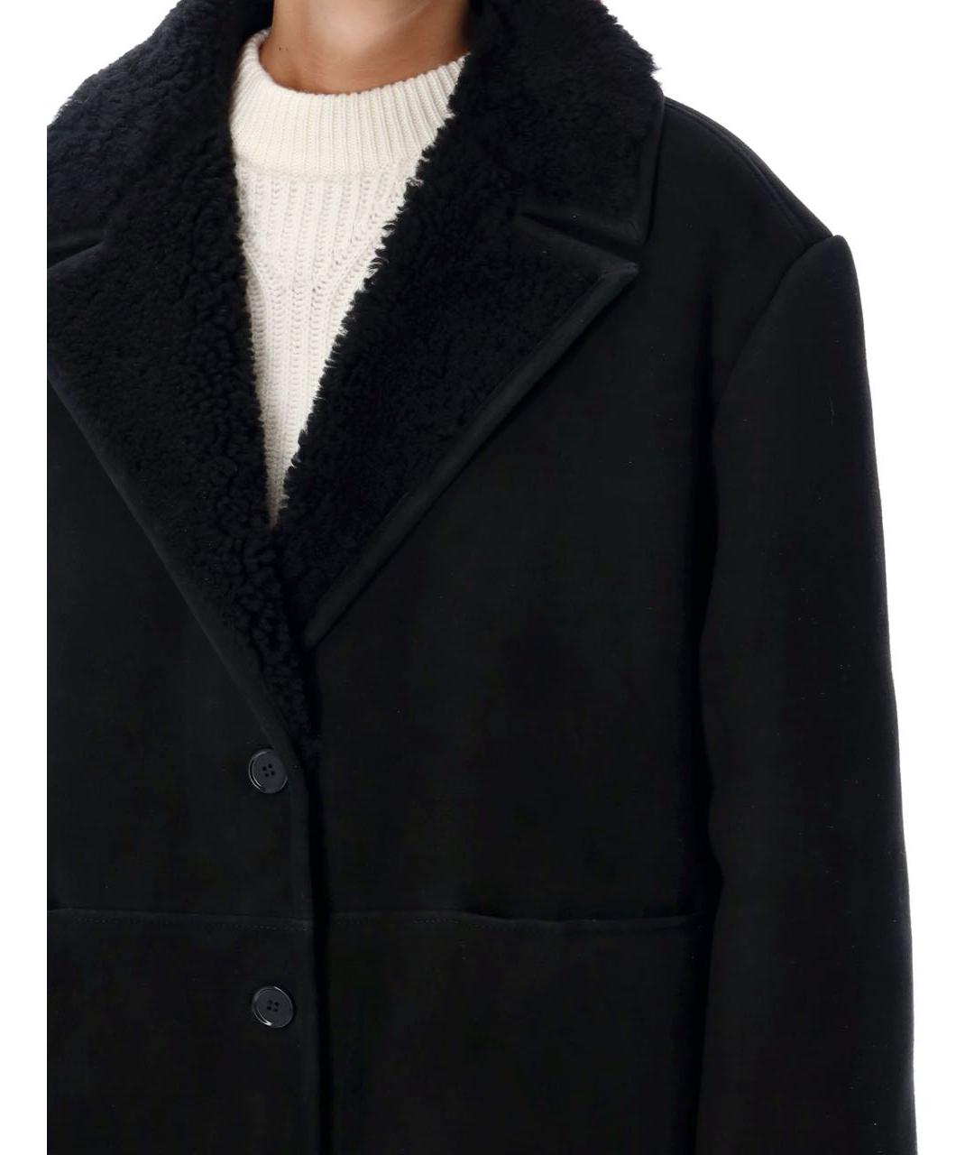 LOULOU STUDIO Черная замшевая дубленка, фото 8