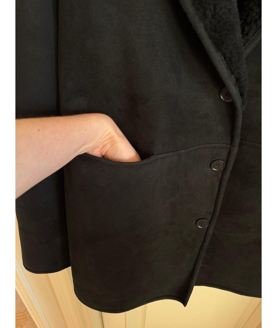 LOULOU STUDIO Черная замшевая дубленка, фото 5