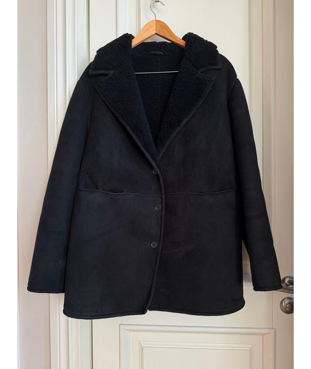 LOULOU STUDIO Черная замшевая дубленка, фото 3