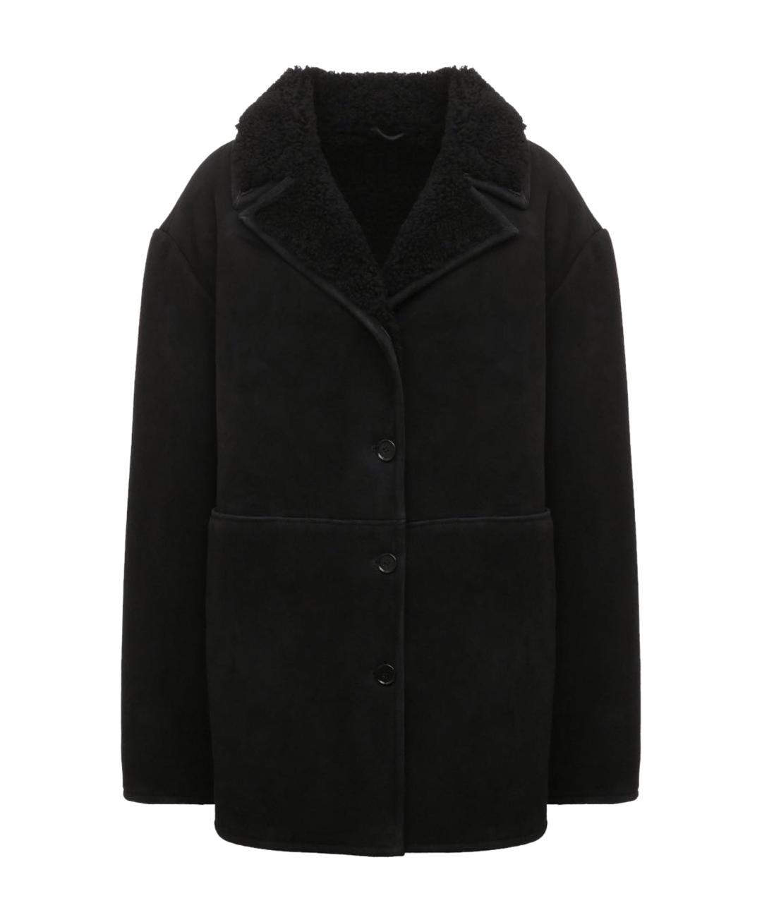 LOULOU STUDIO Черная замшевая дубленка, фото 1