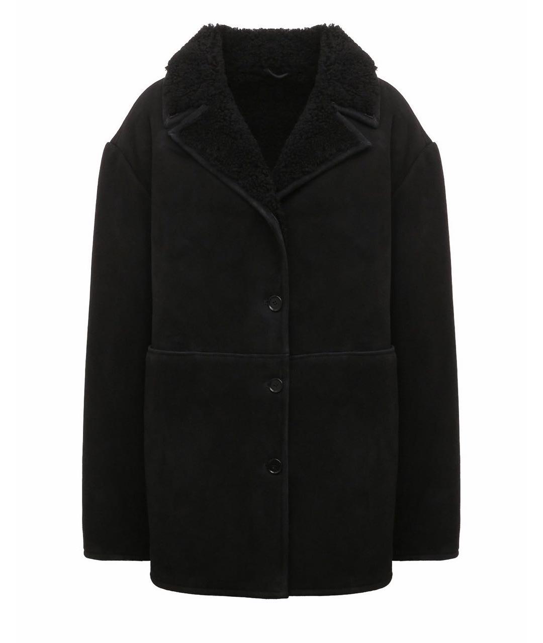 LOULOU STUDIO Черная замшевая дубленка, фото 9