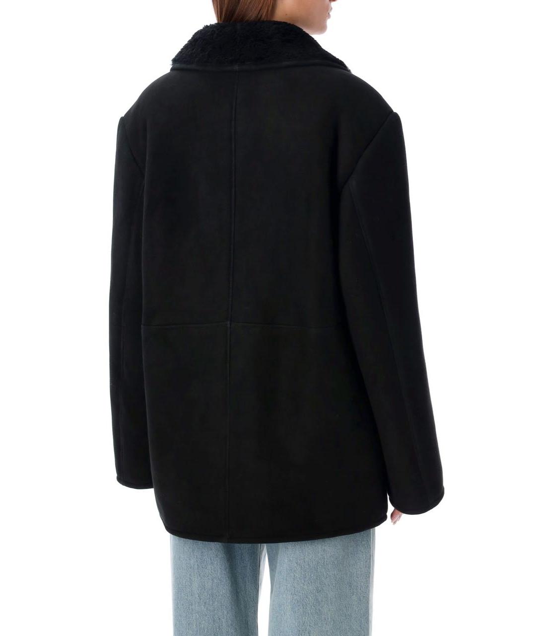 LOULOU STUDIO Черная замшевая дубленка, фото 7